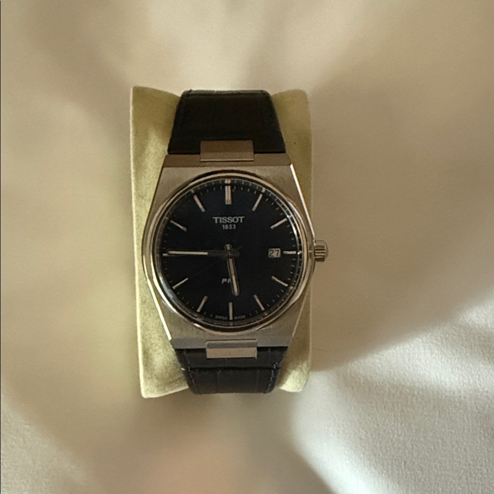 Tissot Men's Blue Leather Watch